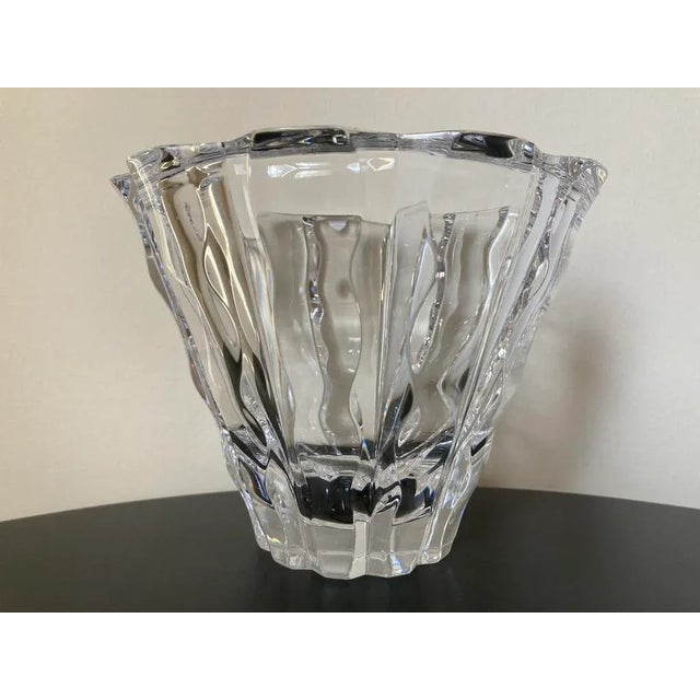 Ice Bucket Waves Design in Orrefors Crystal Art Deco Style, Signed For Sale - Image 16 of 18