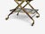 Wood Italian Modern, Bar Cart, Teak, Brass, Glass, Italy, 1950s For Sale - Image 7 of 10