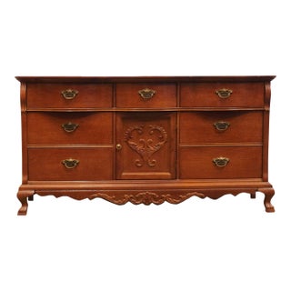 Lexington Furniture Victorian Sampler Collection Quarter Sawn Oak 64" Triple Door Dresser 391-235 For Sale