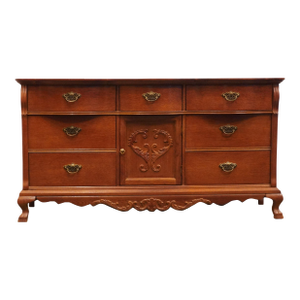 Lexington Furniture Victorian Sampler Collection Quarter Sawn Oak 64" Triple Door Dresser 391-235