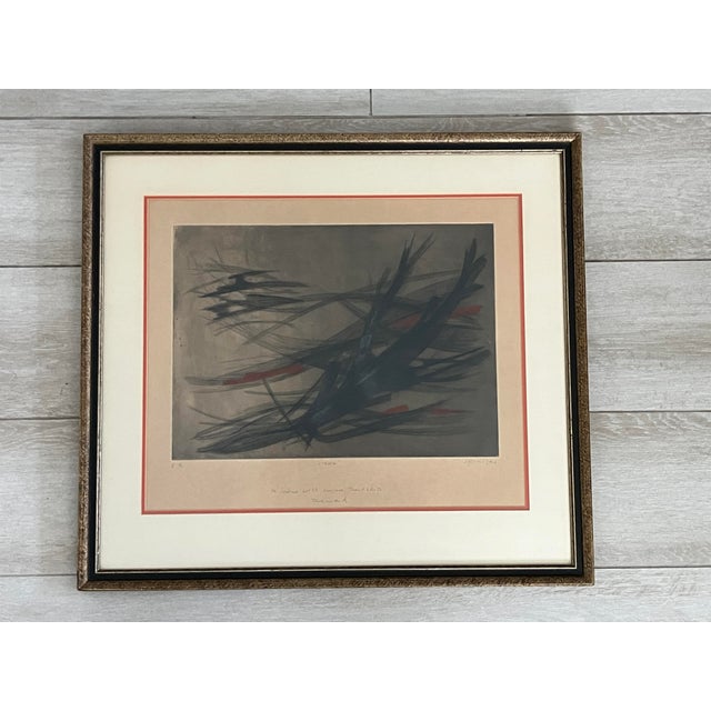 This is a very nice framed original aquatint etching by important German artist Ferdinand Springer. This piece is a rare...
