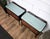 Mid-Century Art Deco Italian Nightstands with Walnut Glass Top, 1950s, Set of 2 For Sale - Image 6 of 11
