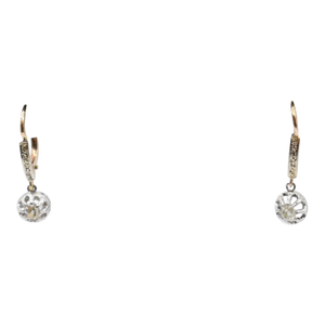 Late 19th Century Victorian Diamond Dangle Earrings, A Pair