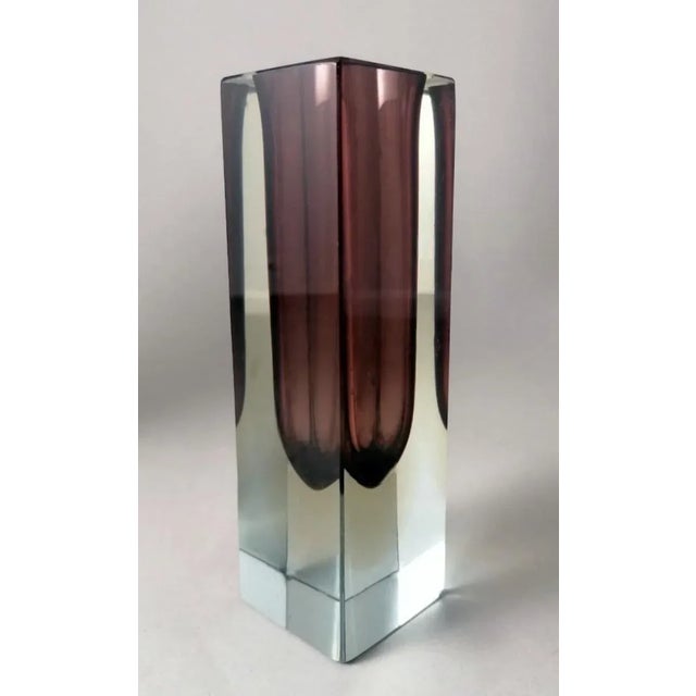 Murano Sommerso Colored Glass Vases by Alessandro Mandruzzato, 1960s, Set of 2 For Sale - Image 7 of 13