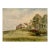 Late 19th Century Attributed to Frank Henry Mason Rural Farmhouse Landscape Original Watercolor For Sale