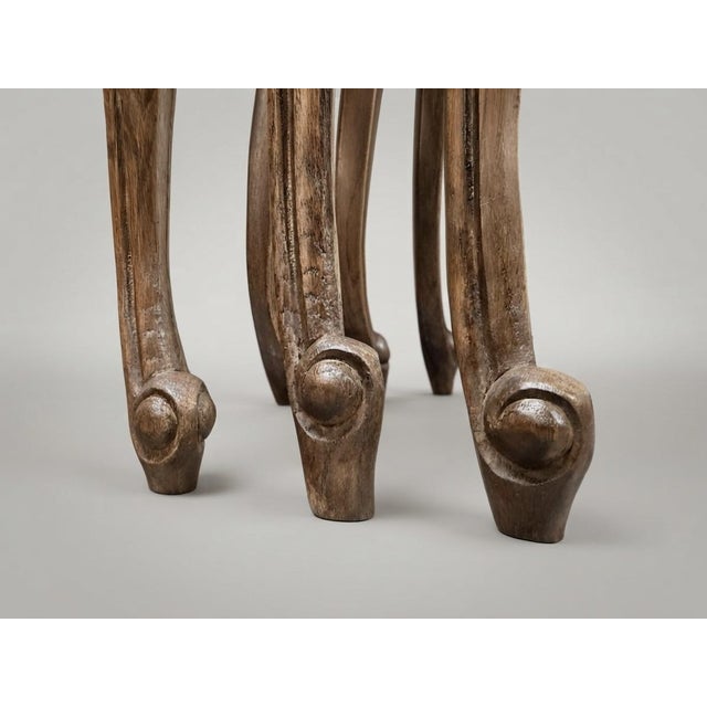 Antique French Oak Nesting Tables, Set of 3 For Sale - Image 5 of 6