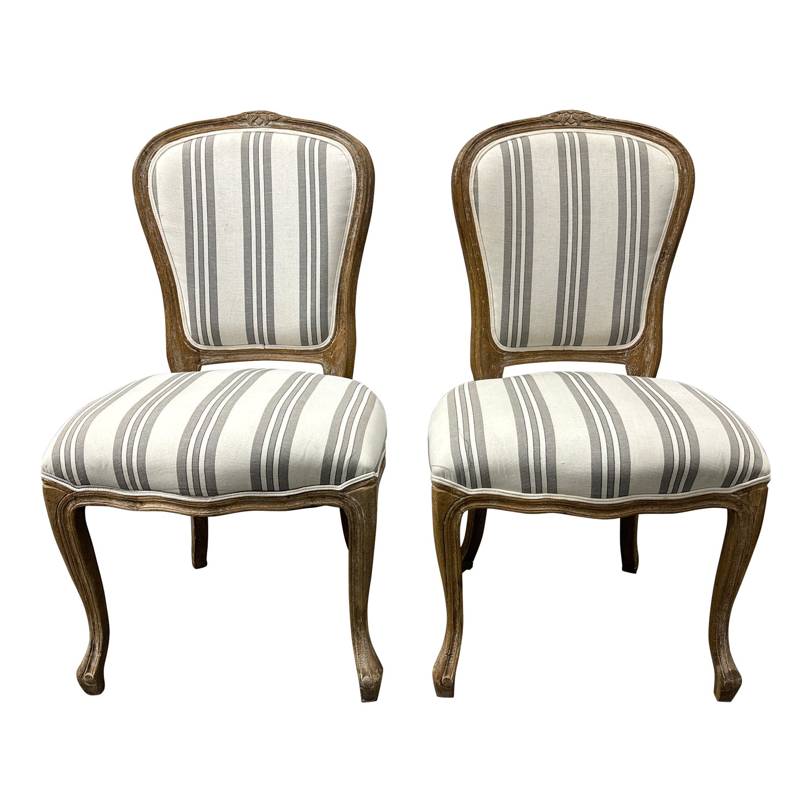 Hd Buttercup Park Hill French Provincial Side Chairs, a Pair | Chairish