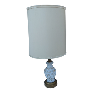 1950s Mid Century Modern Fenton Coin Dot Lamp With Stiffel Shade