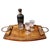 Wood Arts and Crafts Golden Elm Ships Tray For Sale - Image 7 of 7