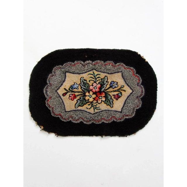 Early 20th Century Antique Hooked Rug For Sale - Image 5 of 10