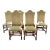 Vintage Jacobean Style Dining Side Chairs—Set of Six For Sale