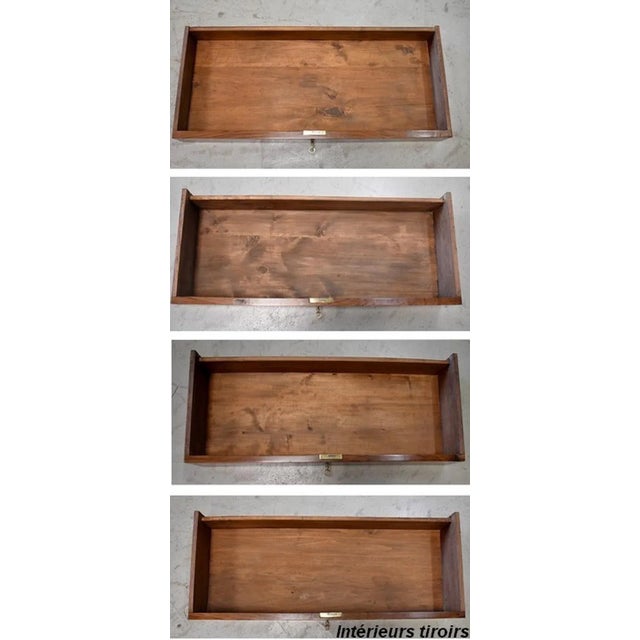 Small Solid Walnut Chest of Drawers, 1800s For Sale - Image 18 of 18