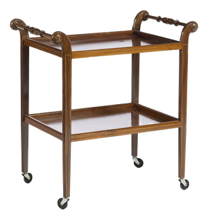 20th Century Tea Cart in Mahogany