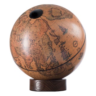 Orbis Classic Brown Globe by Zoffoli Mappamondi For Sale
