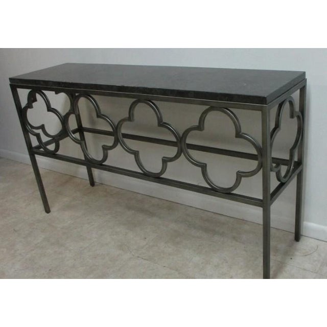 1990s Universal Furniture New Bohemian Wildflower Console Sofa Table For Sale In Philadelphia - Image 6 of 12