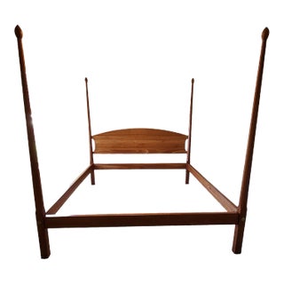 1990s Stickley Cherrywood King-Size Bedframe For Sale