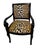 Vintage French Style Lacquer Wood Chair W/ Animal Print Fabric For Sale - Image 10 of 10