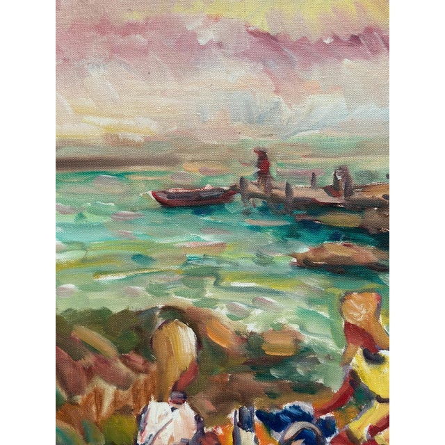 Nils Sewerin, Picnic, 1960s, Oil on Canvas, Framed For Sale - Image 12 of 18