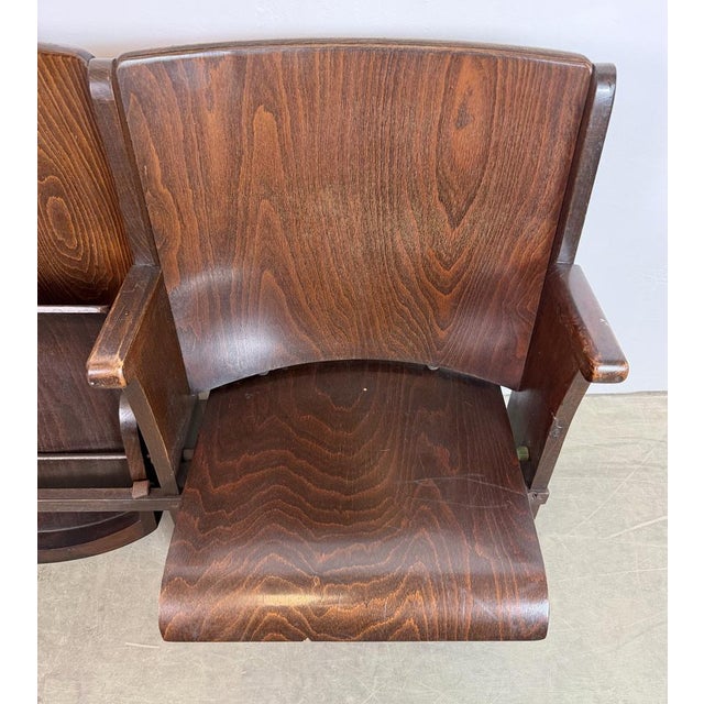Vintage Two-Seater Cinema Bench from Ton, 1960s For Sale - Image 16 of 18
