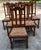 Nice set of French country dining chairs with rush seats