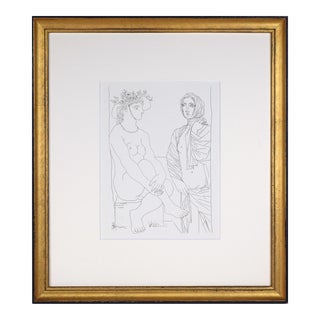 Vintage Pablo Picasso Vollard Suite Lithograph Print 1956 For Sale