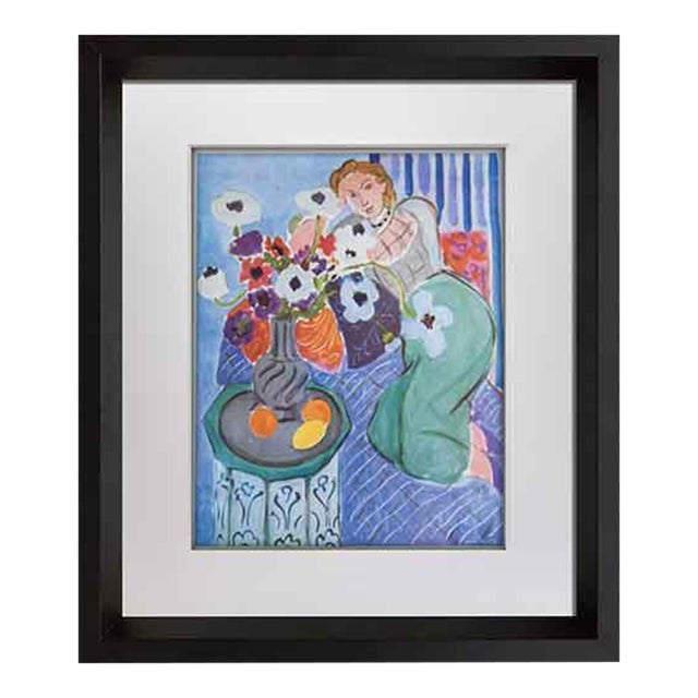 Henri Matisse Limited Edition Signed “Blue Odalisque" Lithograph W/Frame For Sale