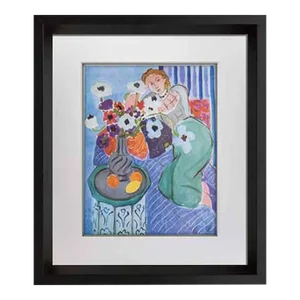 Henri Matisse Limited Edition Signed “Blue Odalisque" Lithograph W/Frame