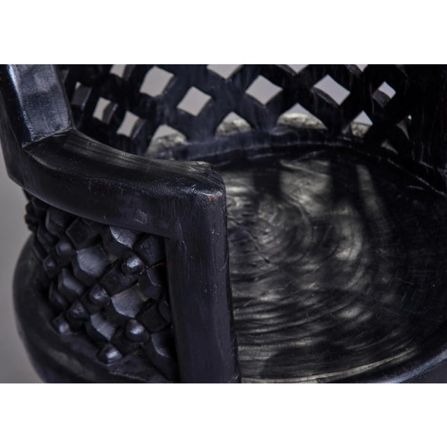 Carved African Bamileke Throne Chair For Sale - Image 9 of 12