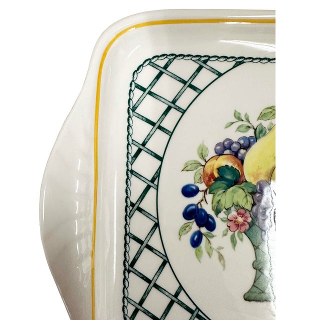 Mid-Century Modern Villeroy & Boch Basket Pattern Butter Plate/Butter Tray For Sale In Los Angeles - Image 6 of 10