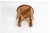 Tan Vintage Midcentury Modern Leather & Pine Stool Ottoman, in the Manner of Kai Kristianssen, Sweden, 1970s For Sale - Image 8 of 12