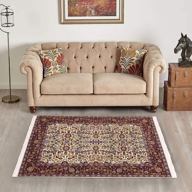 Decorate your home with this ravishing rug hand-knotted and designed with great attention to detail by skilled artisans in...