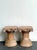 Vintage Corinthian Column Pedestal Low Stools - A Pair For Sale - Image 16 of 16