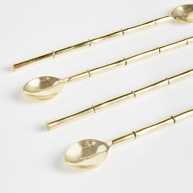 Transitional Grove Stirring Spoons, Set Of 4 For Sale - Image 3 of 4