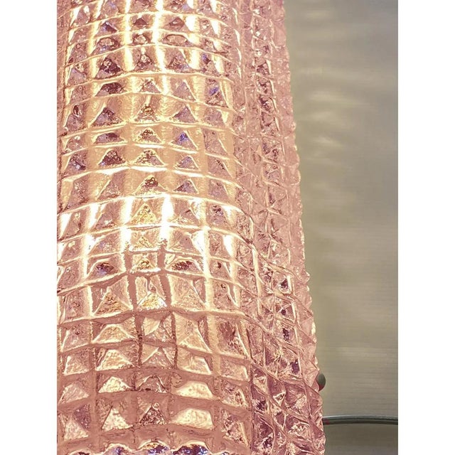 Italian Murano Glass Pink Cocodrile Wall Sconces by Simoeng, Set of 2 For Sale - Image 4 of 7