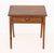 Federal Style Oak Side Table, with walnut banded edge and single drawer on four tapered legs. 28.25" H x 27" W x 18.75" D....