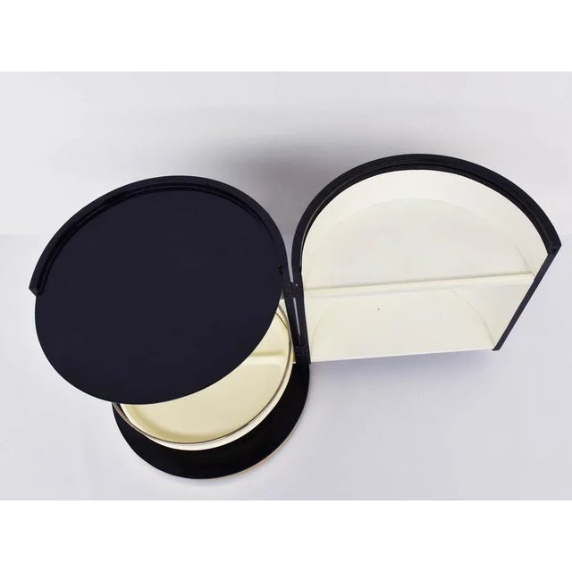 Mario Sabot Black Lacquered Bedside Tables by Mario Sabot, 1970, Set of 2 For Sale - Image 4 of 7