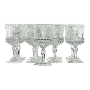Orrefors Crystal 6.5 Oz Silvia Claret Wine Glasses-Set of 13
