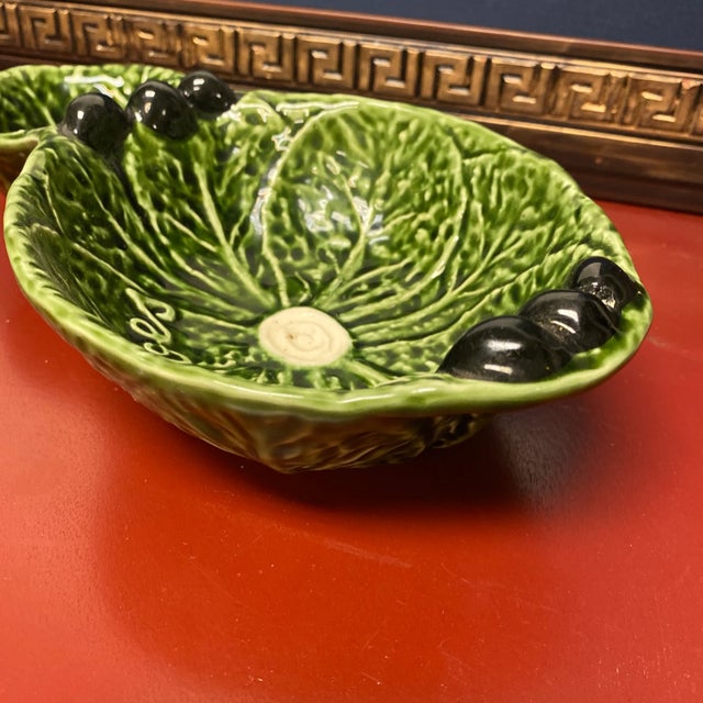 Hand sculpted and painted serving dishes from Portugal. Perfect addition to any table scape and for the interior designer....