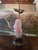 Antique Figural Chinese Pink Quartz Crystal Rock Lamp For Sale - Image 9 of 11