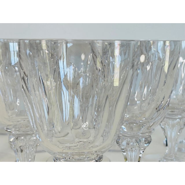 1950s 1950s Royal Leerdam Queen Juliana Glass Wine Stems- Set of 12 For Sale - Image 5 of 11