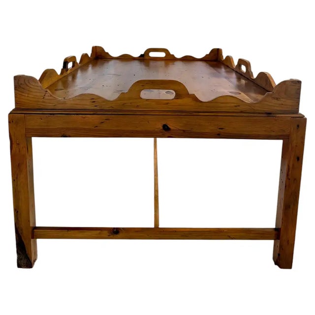 2000 - 2009 Ralph Lauren Home Tray Top Coffee Table Western Santa Fe Ranch Rustic Wood Large For Sale - Image 5 of 18