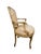 Wood Vintage Louis XV Style Carved & Tufted Upholstered Armchair For Sale - Image 7 of 14