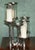 Gold Nickel and Glass 5-Light Hurricane Candleholder Centrepiece from Colmore For Sale - Image 8 of 18