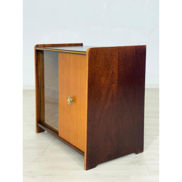 Wood Mid-Century Modern Bar Cabinet in Birch For Sale - Image 7 of 11