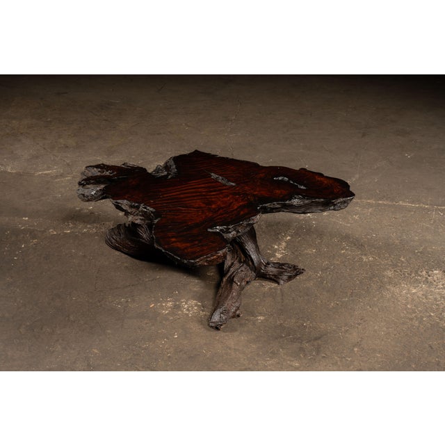 Mid-Century Modern Mid 20th Century Live-Edge Burlwood Root Coffee Table For Sale - Image 3 of 9