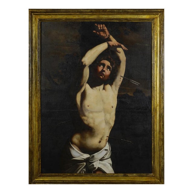Circle of Guido Reni, Nude, Saint Sebastian, 17th Century For Sale