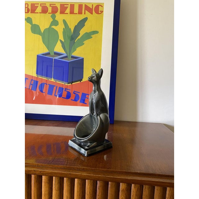 Art Deco Kangaroo Ceramic Vide Poche, 1940s For Sale - Image 12 of 18