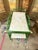 Wood Mid-Century Aldo Tura Style Rattan and Faux Malachite Bar Cart - Newly Painted For Sale - Image 7 of 11