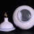 Late 20th Century Pair of Chinese White Glazed Porcelain Jars With Floral Panels & Gilt Finials For Sale - Image 5 of 9