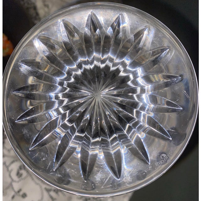 Vintage Waterford Crystal Balmoral 11" Footed Vase Elegant Grandmillennial Decor For Sale - Image 11 of 12